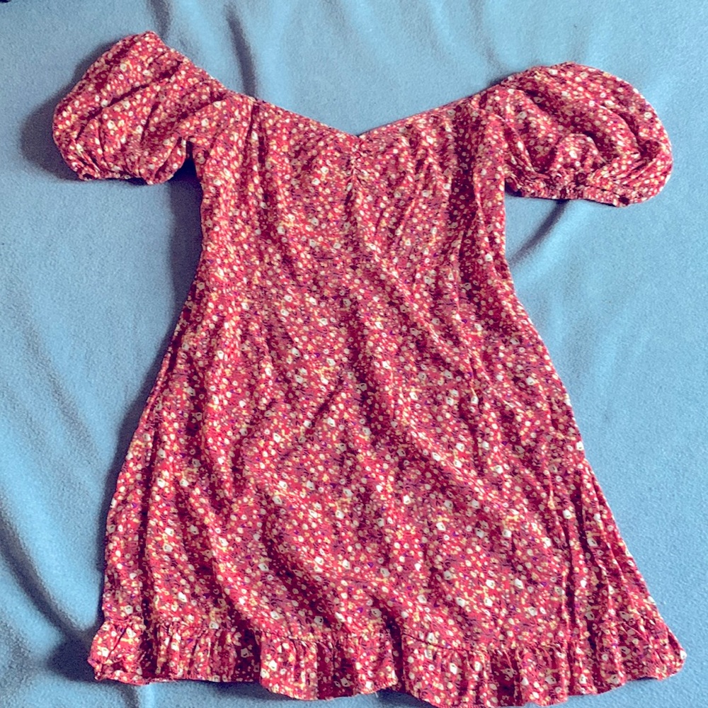 Mini Ruffle Floral Dress